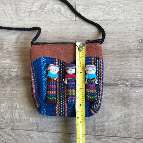 Vintage Beautiful handmade Guatemalan Worry doll purse indigenous urban legend - Picture 8 of 8